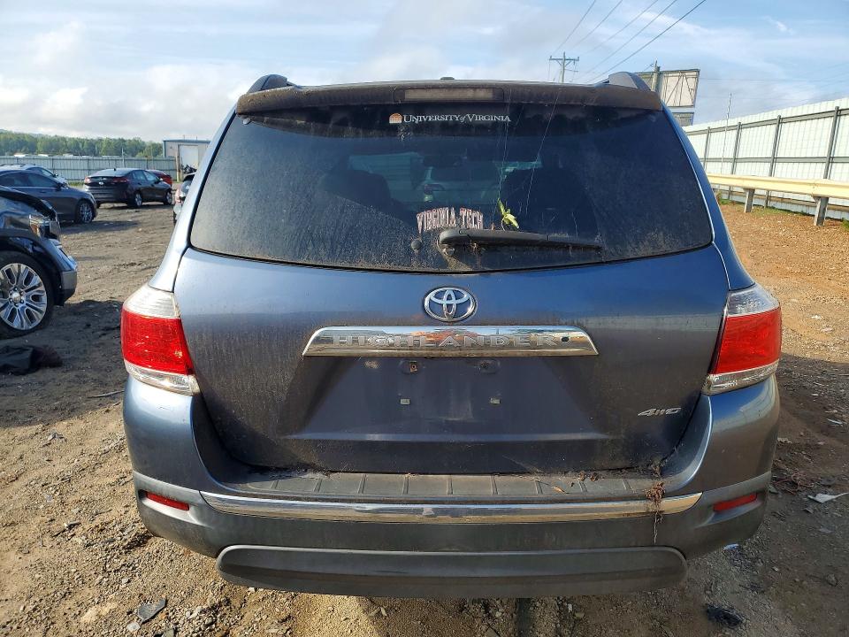 2011 Toyota Highlander VIN 5TDBK3EH4BS077523 COPART salvage auction — MECHANICAL, VA - CERTIFICATE OF TITLE, sold $150 on 2026-07-24 (photo 6)