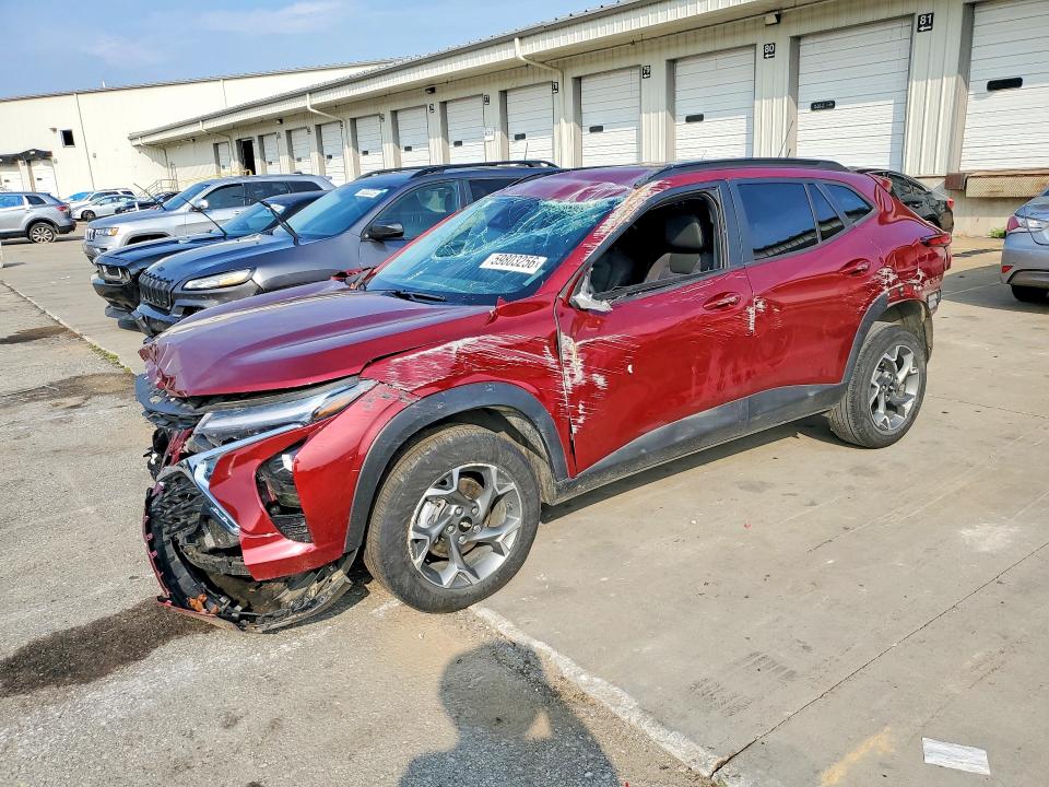 2025 Chevrolet Trax VIN KL77LHEP1SC208428 COPART salvage auction — ROLLOVER, Ky - Cert Of Title-Salvage, sold $2,150 on 2026-07-13 (photo 1)