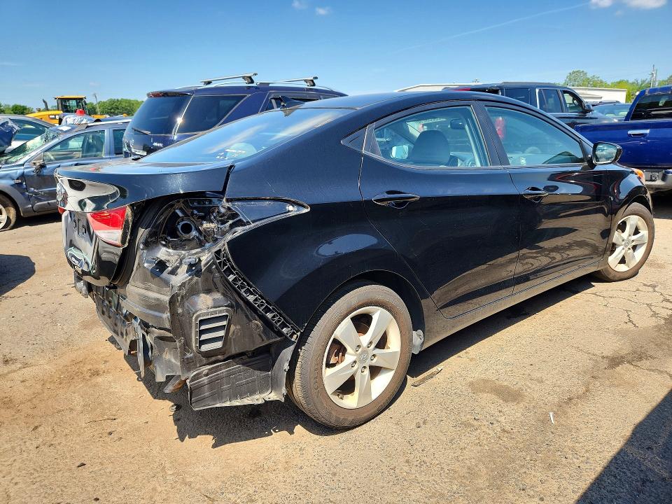 2012 Hyundai Elantra VIN KMHDH4AE8CU181739 COPART salvage auction — REAR END, Salvage Title, sold $575 on 2026-07-14 (photo 3)