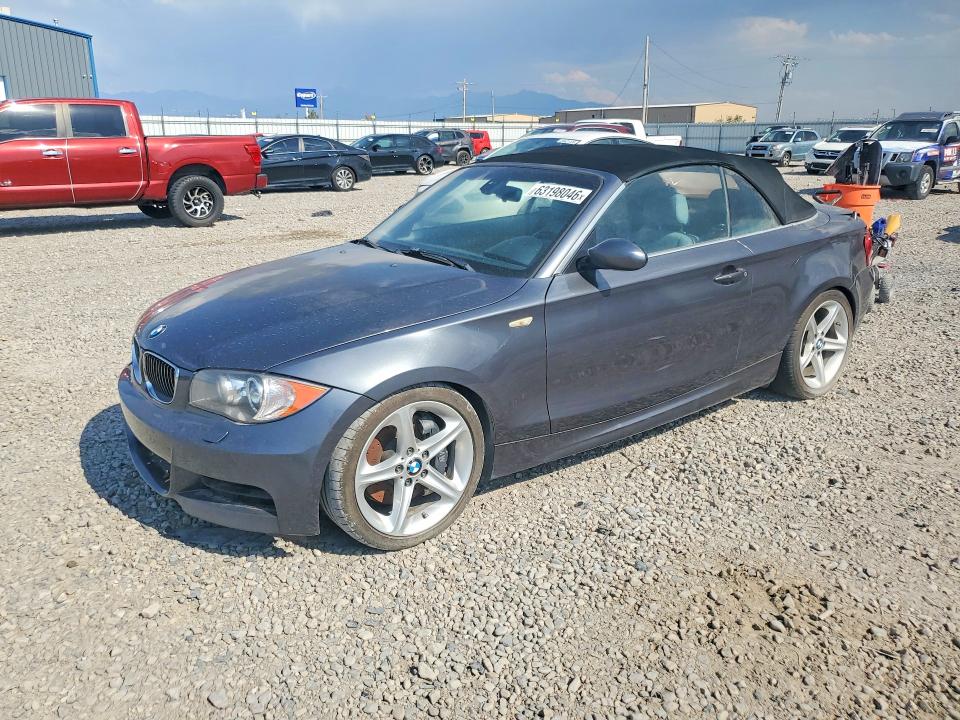 2008 BMW 1 series VIN WBAUN93588VF55615 COPART salvage auction — REAR END, UT - CERTIFICATE OF TITLE, sold $400 on 2026-08-04 (photo 1)