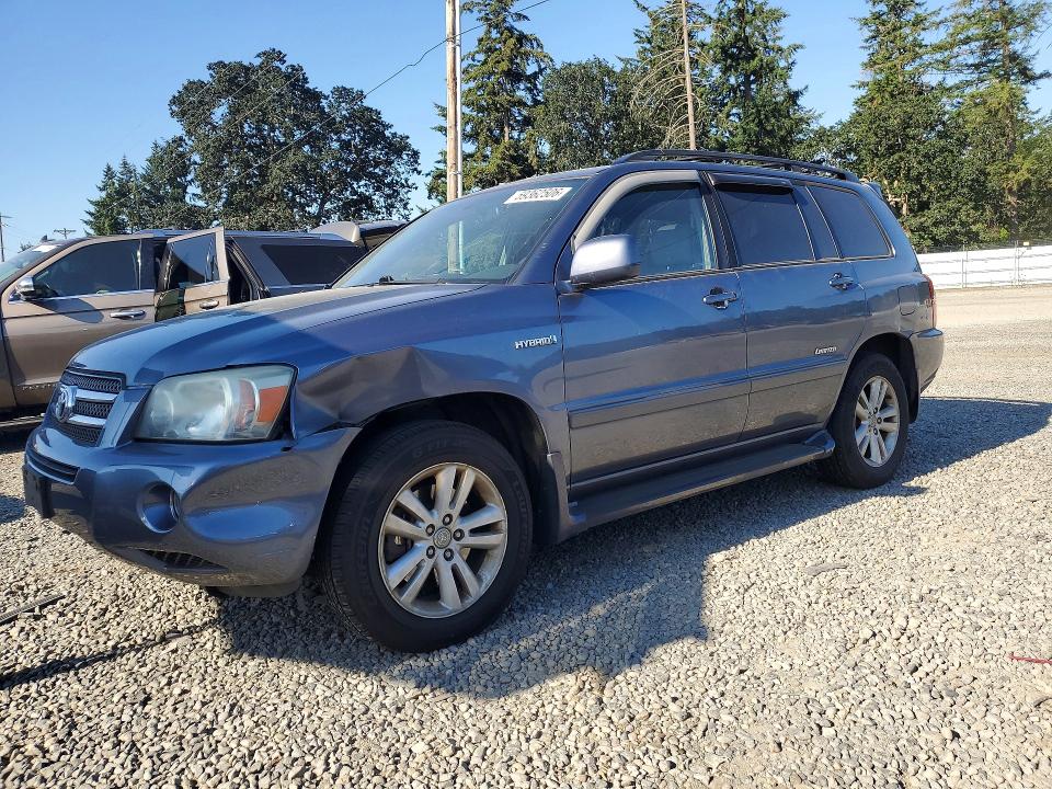 2006 Toyota Highlander hybrid VIN JTEDW21A160014335 COPART salvage auction — FRONT END, WA - BILL OF SALE, sold $575 on 2026-07-10 (photo 1)