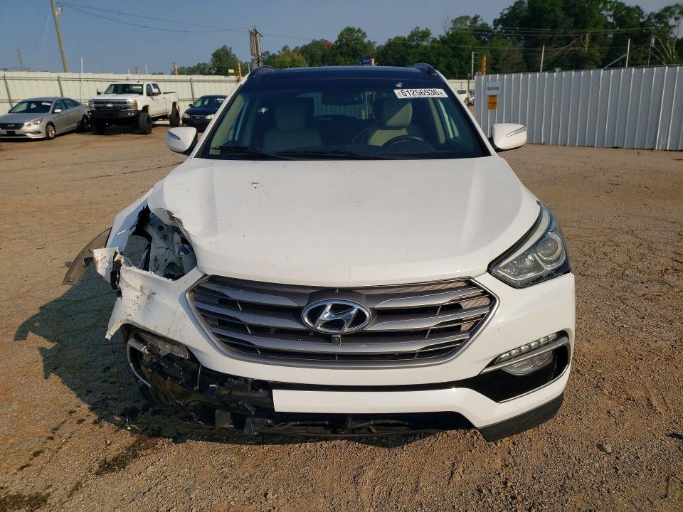 2017 Hyundai Santa fe VIN 5XYZU3LB9HG457695 COPART salvage auction — FRONT END, Va - Cert Of Title - Salvage, sold $1,200 on 2026-07-31 (photo 5)