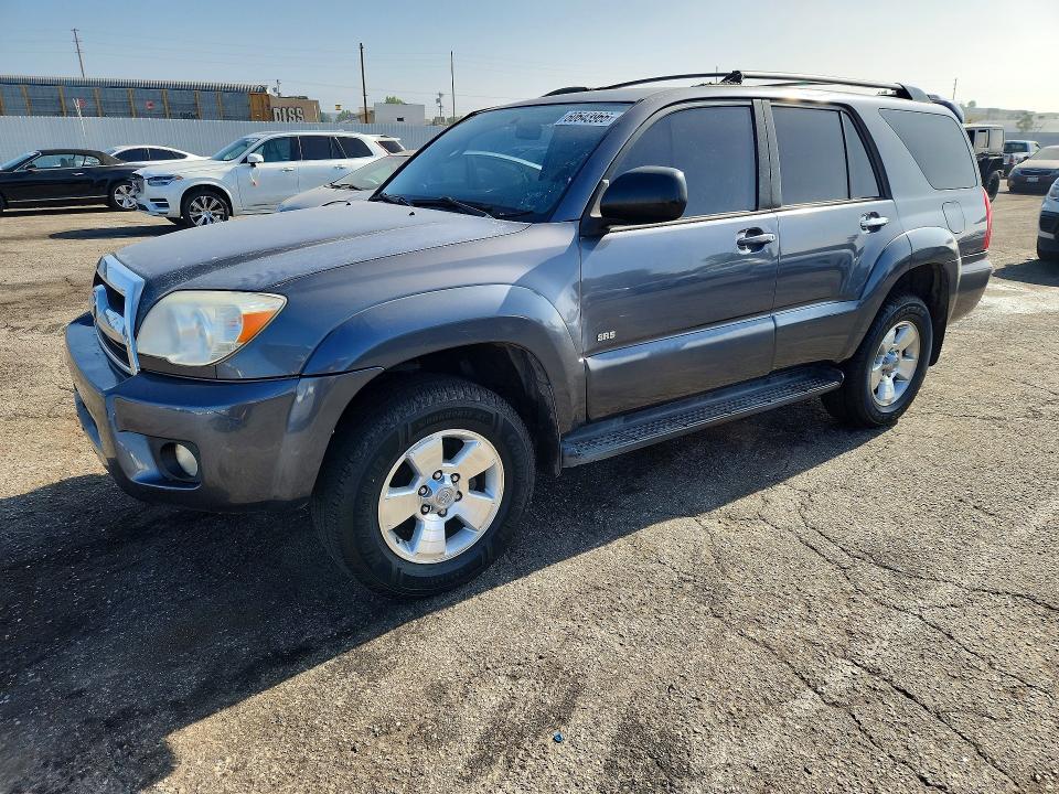 2006 Toyota 4runner VIN JTEZU14R860076726 COPART salvage auction — MINOR DENT/SCRATCHES, Ca - Dis/Dlr/Exp Only Clean Title (P), sold $2,800 on 2026-07-31 (photo 1)