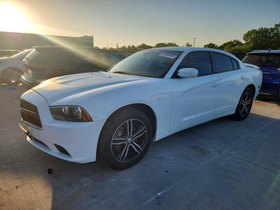 2013 Dodge Charger VIN 2C3CDXJG1DH687338 COPART salvage auction — FRONT END, TX - SALVAGE VEHICLE TITLE, sold $1,500 on 2026-08-22 (photo 1)