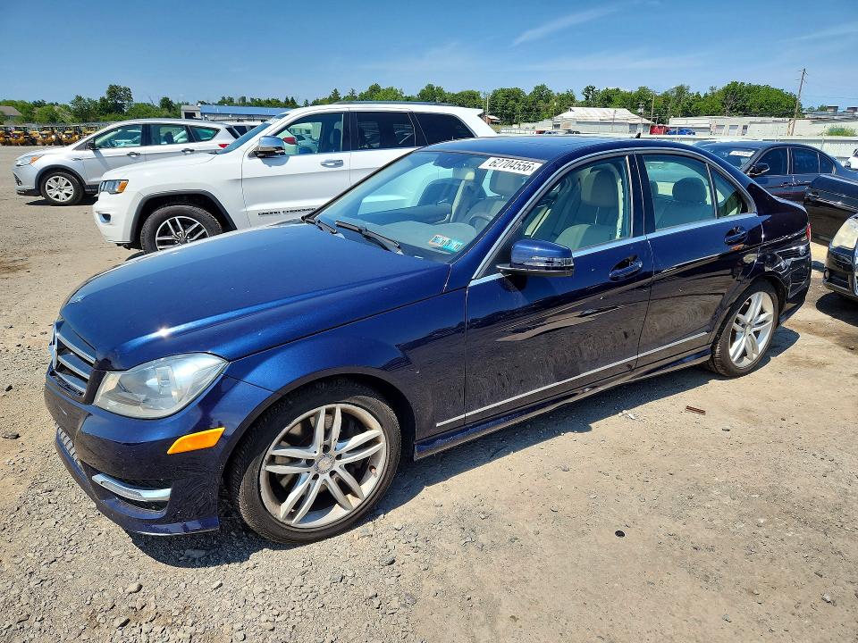 2014 Mercedes-benz C-klasse VIN WDDGF8AB0EG193167 COPART salvage auction — WATER/FLOOD, Pa - Certificate Of Salvage, sold $2,100 on 2026-08-04 (photo 1)