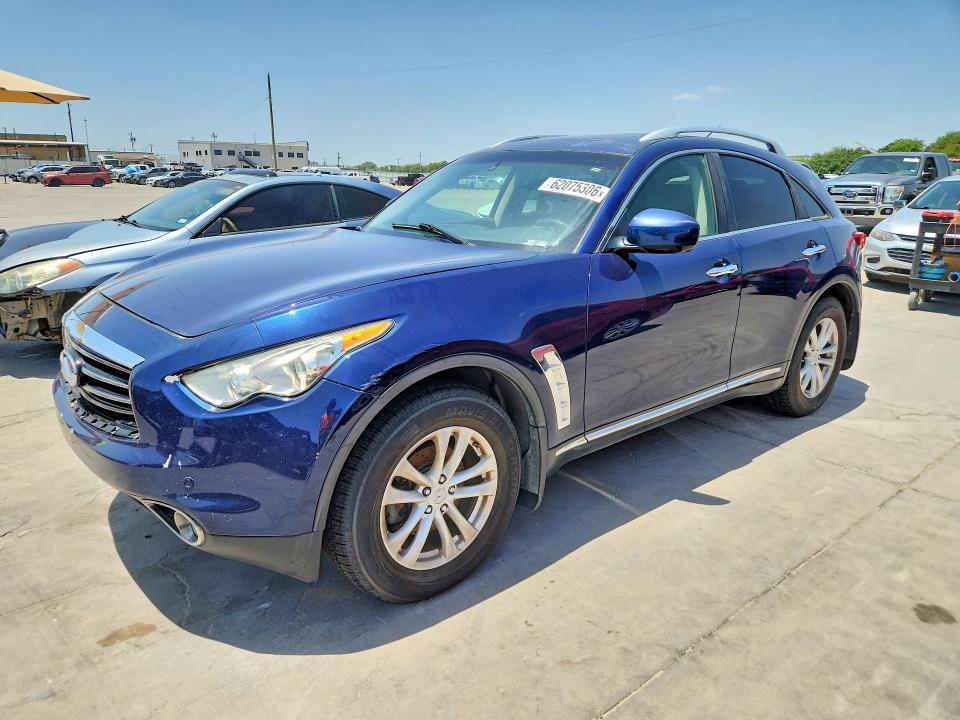 2013 Infiniti Fx VIN JN8CS1MW1DM173668 COPART salvage auction — NORMAL WEAR, Tx - Cert Of Title-Rebuilt Salvage, sold $250 on 2026-07-27 (photo 1)