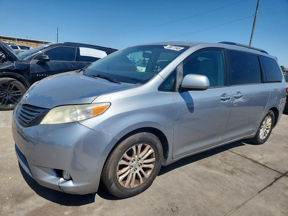 2016 Toyota Sienna VIN 5TDYK3DC3GS716241 COPART salvage auction — FRONT END, Tx - Salvage Vehicle Title, sold $2,800 on 2026-07-13 (photo 1)