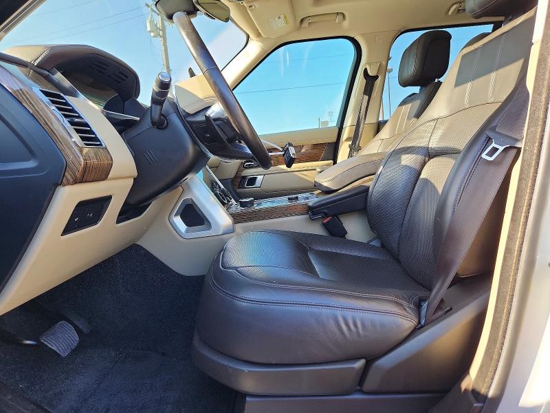 2019 Land rover RANGE ROVER VIN SALGS2RE4KA531081 COPART salvage auction — FRONT END, Ca - Salvage Certificate, sold $17,700 on 2026-07-29 (photo 7)