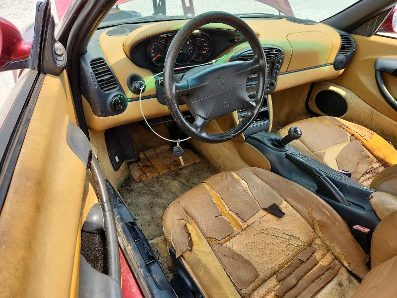 1998 Porsche Boxster VIN WP0CA2981WU624339 COPART salvage auction — WATER/FLOOD, Oh - Cert Of Title-Flood History, sold $125 on 2026-08-04 (photo 8)