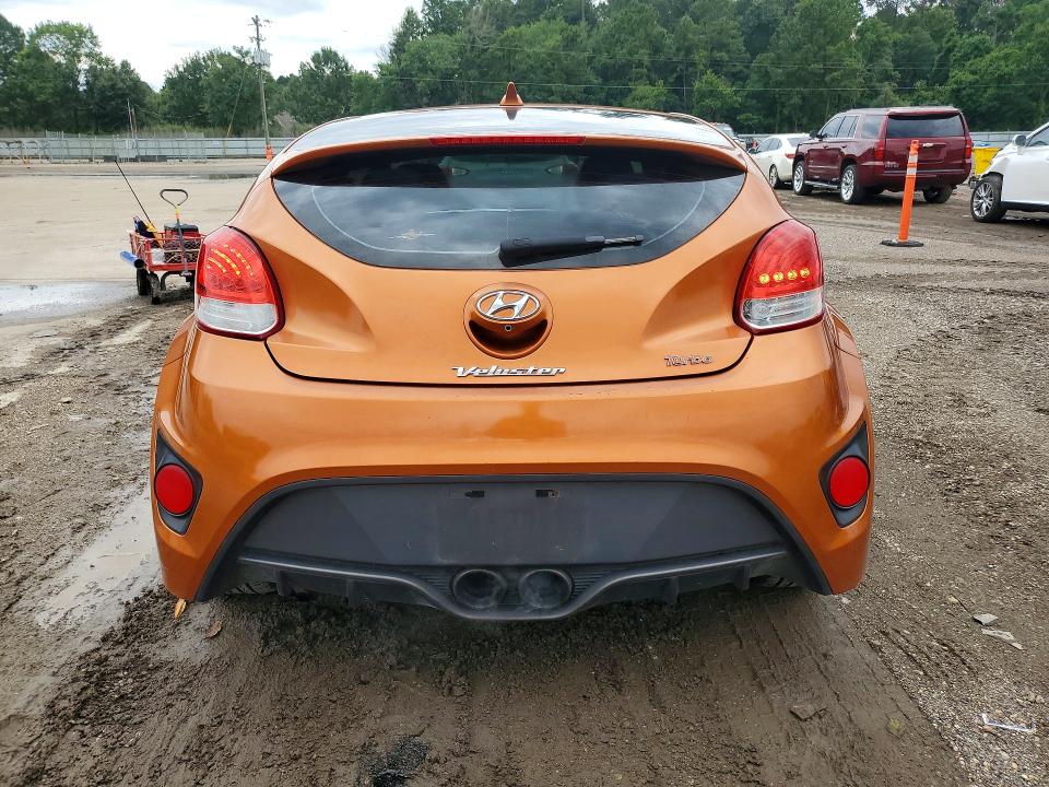 2016 Hyundai Veloster VIN KMHTC6AE1GU302736 COPART salvage auction — MINOR DENT/SCRATCHES, LA - CERTIFICATE OF TITLE, sold $1,250 on 2026-07-17 (photo 6)