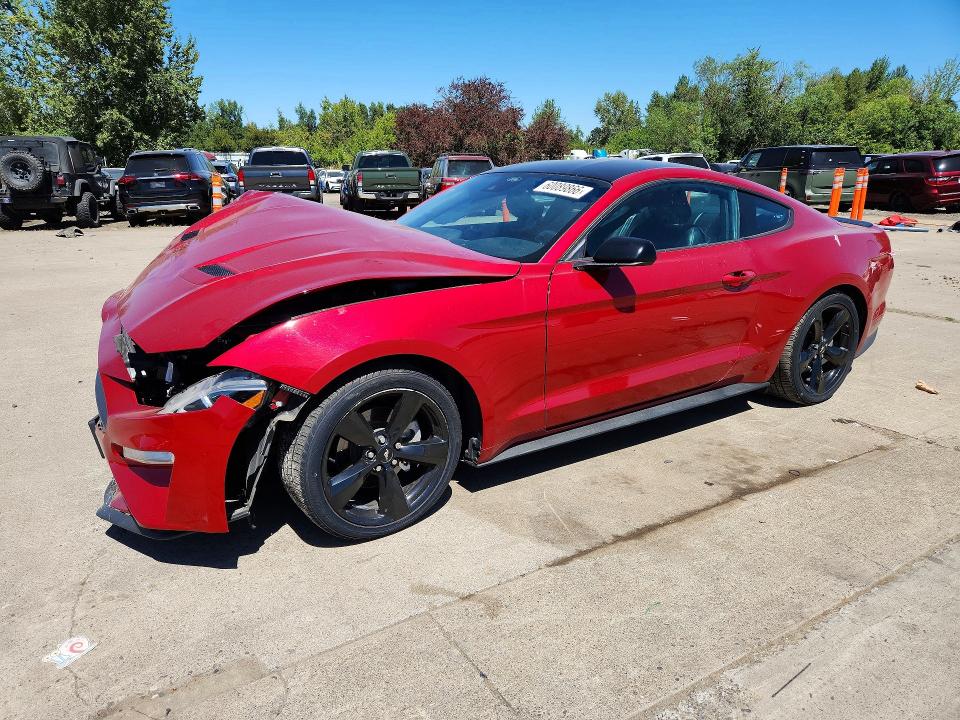2021 Ford Mustang VIN 1FA6P8TH7M5126246 COPART salvage auction — FRONT END, Or - Salvage Title Certificate, sold $3,499 on 2026-09-27 (photo 1)
