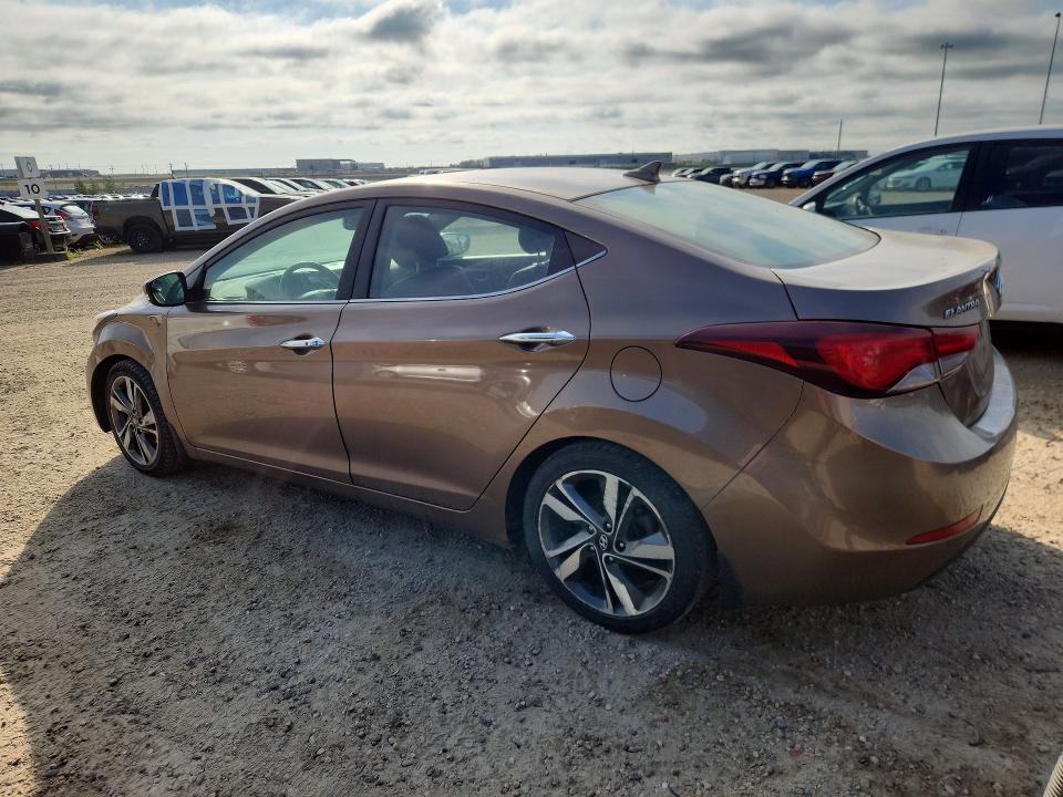 2014 Hyundai Elantra VIN KMHDH4AH3EU144188 COPART salvage auction — SIDE, Ab - Bos - Salvage, sold $1,350 on 2026-07-23 (photo 2)