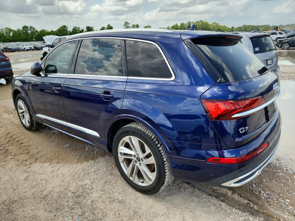 2021 Audi Q7 VIN WA1LJAF75MD025263 COPART salvage auction — WATER/FLOOD, TX - SALVAGE TITLE-FLOOD DAMAGE (P), sold $9,400 on 2026-08-04 (photo 2)