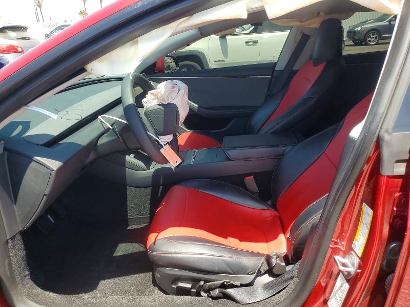 2025 Tesla Model 3 VIN 5YJ3E1EA3SF057433 COPART salvage auction — FRONT END, Ca - Salvage Certificate, sold $10,300 on 2026-09-01 (photo 7)