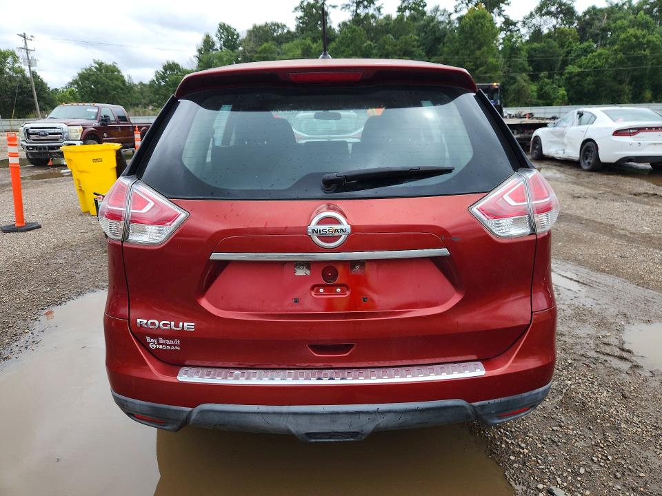 2016 Nissan Rogue VIN KNMAT2MT1GP664823 COPART salvage auction — FRONT END, LA - CERTIFICATE OF TITLE (P), sold $675 on 2026-07-31 (photo 6)