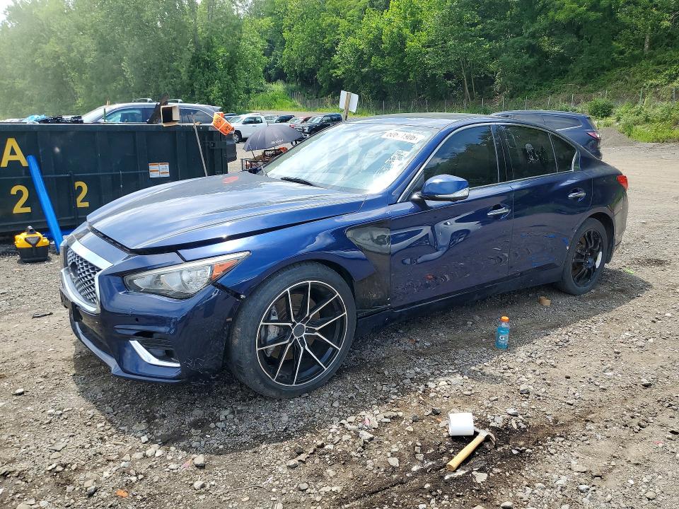 2016 Infiniti Q50 VIN JN1FV7AR2GM450403 COPART salvage auction — FRONT END, Wv - Certificate Of Title (P), sold $1,050 on 2026-07-28 (photo 1)