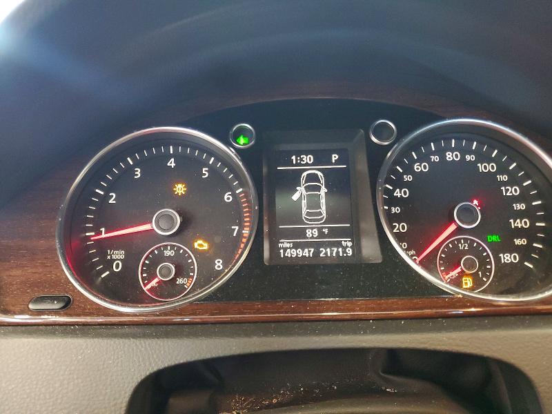 2012 Volkswagen Cc VIN WVWHN7AN0CE511898 COPART salvage auction — FRONT END, MN - CERTIFICATE OF TITLE, sold $1,200 on 2026-07-16 (photo 9)