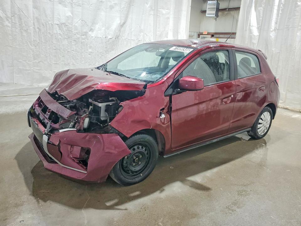 2024 Mitsubishi Mirage VIN ML32AUHJ0RH013102 COPART salvage auction — FRONT END, Il - Certificate Of Title, sold $2,000 on 2026-08-03 (photo 1)