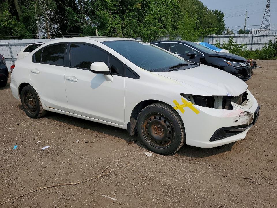 2013 Honda Civic VIN 2HGFB2F58DH034547 COPART salvage auction — FRONT END, On - Permit No Brand - Unfit, sold $1,150 on 2026-07-30 (photo 4)