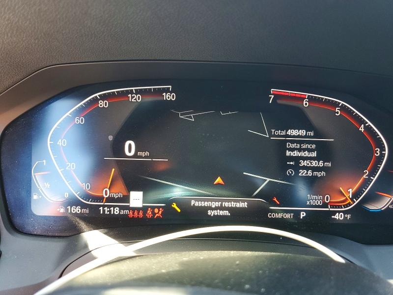 2019 BMW 3er VIN WBA5R7C55KAJ84681 COPART salvage auction — FRONT END, Nj - Cert Of Title-Salvage, sold $6,600 on 2026-08-21 (photo 9)