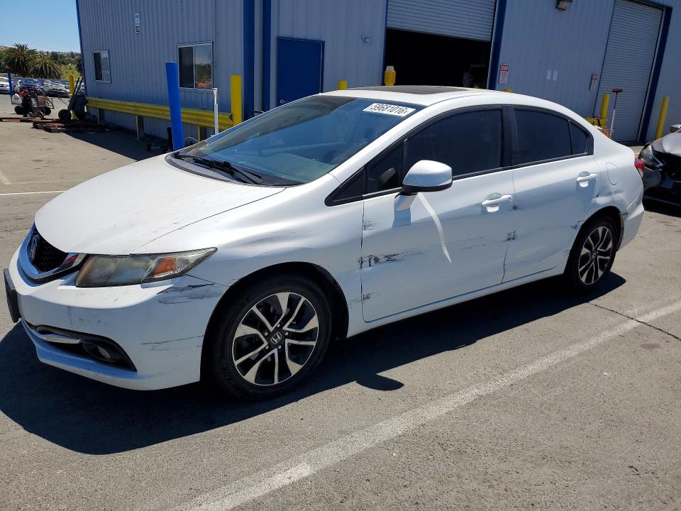 2013 Honda Civic VIN 19XFB2F90DE272468 COPART salvage auction — SIDE, Ca - Salvage Certificate, sold $1,600 on 2026-07-10 (photo 1)