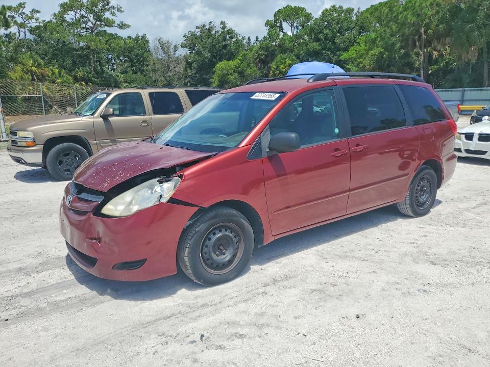 2010 Toyota Sienna VIN 5TDKK4CC3AS323506 COPART salvage auction — FRONT END, Fl - Certificate Of Title (P), sold $625 on 2026-07-29 (photo 1)