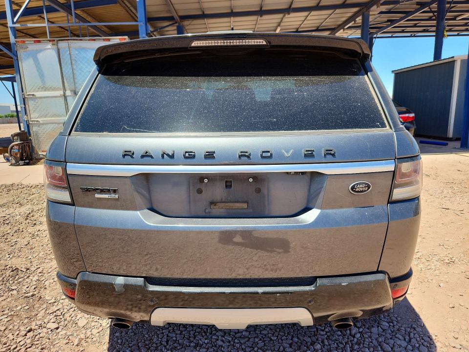 2016 Land rover Range rover sport VIN SALWR2PF4GA115168 COPART salvage auction — FRONT END, AZ - CERT OF TITLE - SALVAGE, sold $3,300 on 2026-08-01 (photo 6)