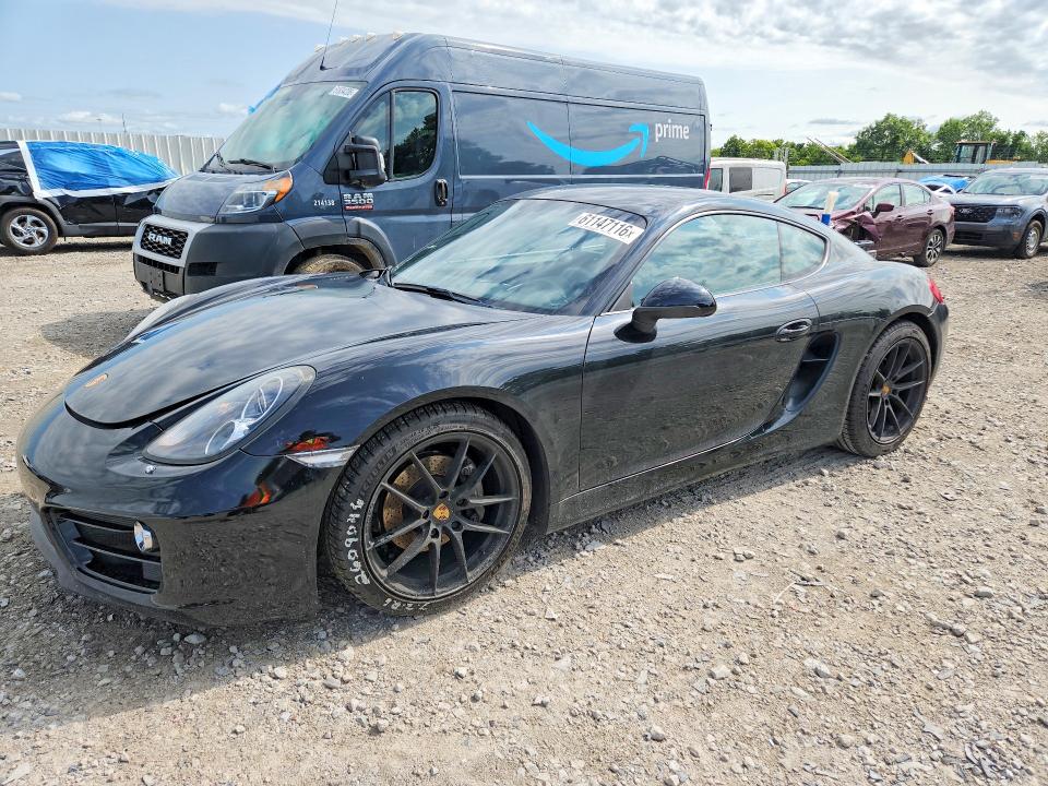 2014 Porsche Cayman VIN WP0AA2A86EK173437 COPART salvage auction — REAR END, OH - CERT OF TITLE-SALVAGE, sold $7,700 on 2026-07-24 (photo 1)