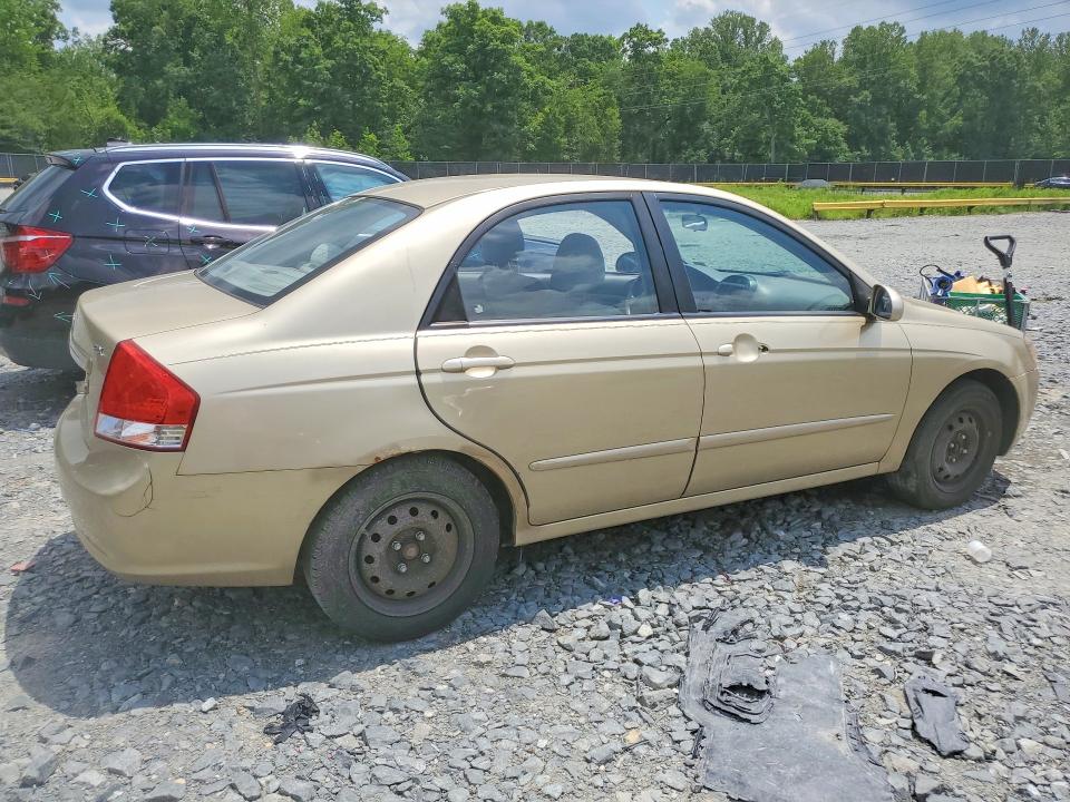 2009 Kia Spectra VIN KNAFE221595651893 COPART salvage auction — SIDE, Md - Cert Of Salvage > 75% Damage, sold $275 on 2026-07-17 (photo 3)