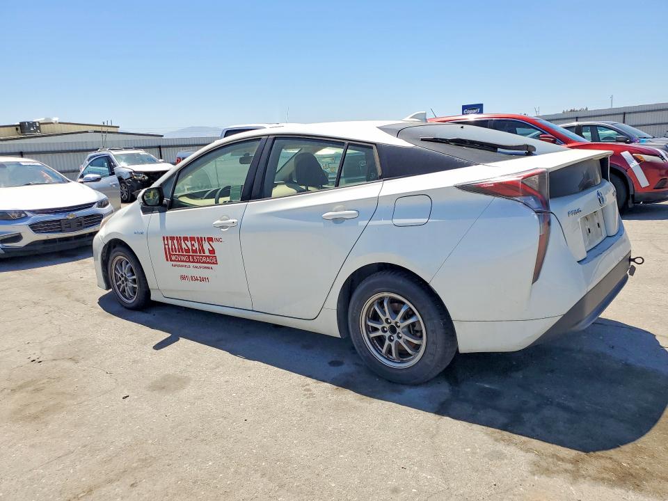 2016 Toyota Prius VIN JTDKBRFU3G3011701 COPART salvage auction — MINOR DENT/SCRATCHES, CA - DIS/DLR/EXP ONLY CLEAN TITLE, sold $3,650 on 2026-07-10 (photo 2)