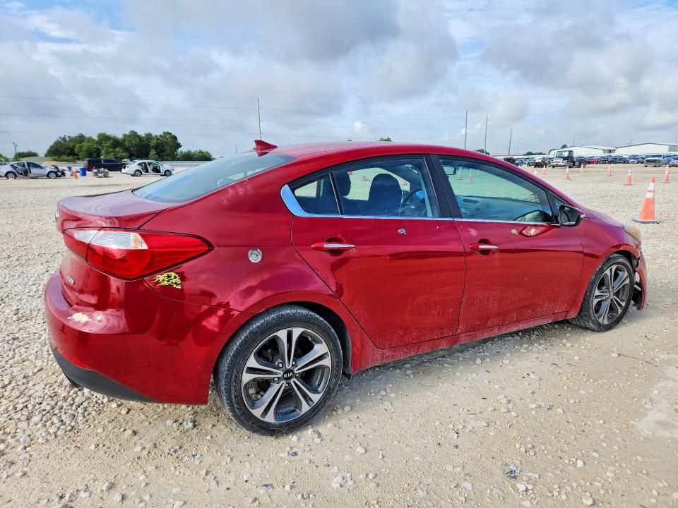 2016 Kia Forte VIN KNAFX4A82G5473717 COPART salvage auction — REAR END, TX - SALVAGE VEHICLE TITLE (P), sold $1,000 on 2026-07-16 (photo 3)