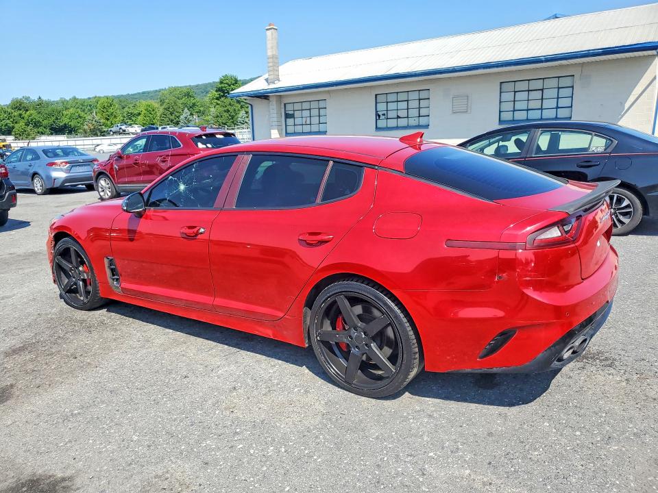 2019 Kia Stinger VIN KNAE35LC6K6063939 COPART salvage auction — FRONT END, VA - CERTIFICATE OF TITLE (P), sold $7,300 on 2026-07-28 (photo 2)