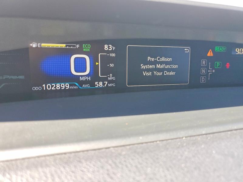 2018 Toyota Prius prime VIN JTDKARFP1J3078558 COPART salvage auction — FRONT END, CA - SALVAGE CERTIFICATE, sold $9,200 on 2026-08-24 (photo 9)