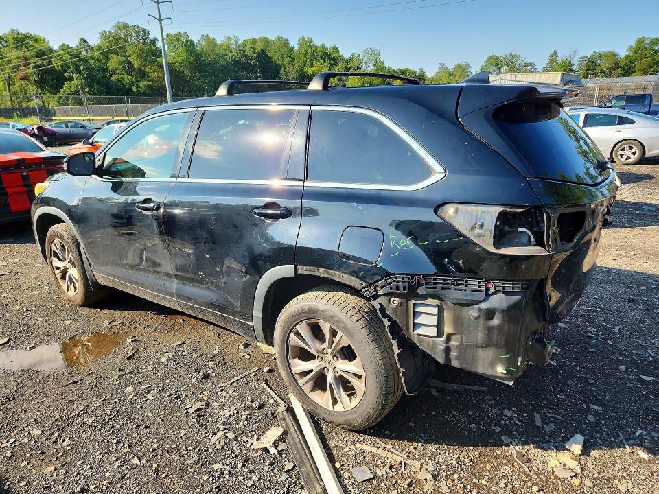 2014 Toyota Highlander VIN 5TDBKRFHXES010415 COPART salvage auction — REAR END, MD - CERT OF SALVAGE > 75% DAMAGE (P), sold $275 on 2026-07-28 (photo 2)