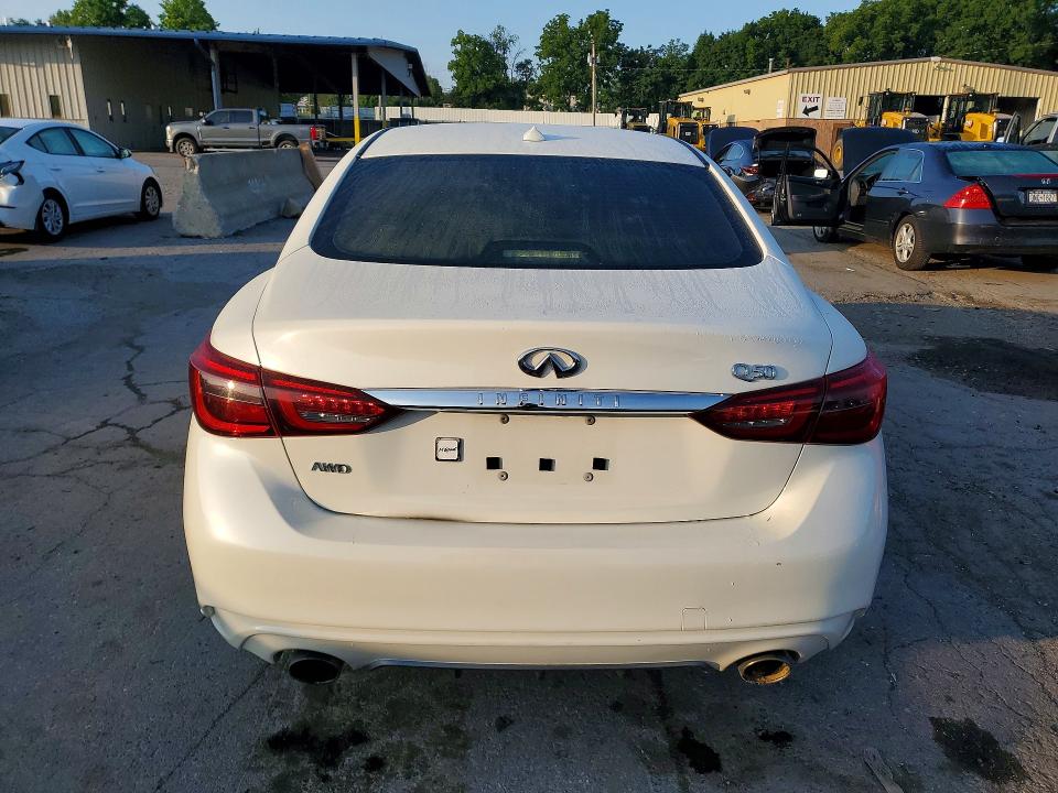 2018 Infiniti Q50 VIN JN1EV7AR0JM432064 COPART salvage auction — FRONT END, Ny - Mv-907A Salvage Certificate, sold $425 on 2026-07-28 (photo 6)