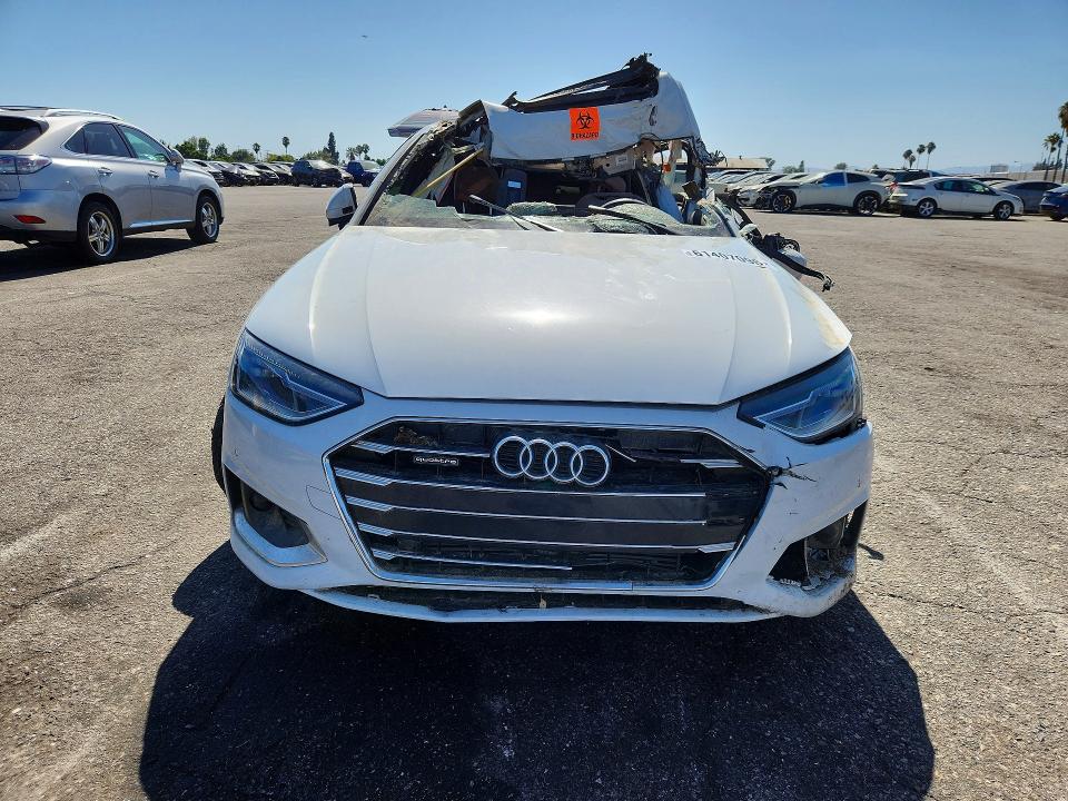 2021 Audi A4 VIN WAUABAF49MA069376 COPART salvage auction — ROLLOVER, Ca - Salvage Acquisition Billofsale, sold $2,600 on 2026-07-31 (photo 5)