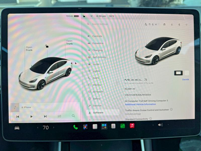 2020 Tesla Model 3 VIN 5YJ3E1EA9LF613004 COPART salvage auction — DAMAGE HISTORY, WA - CERT OF OWNERSHIP-REBUILT (P), sold $6,100 on 2026-07-31 (photo 8)