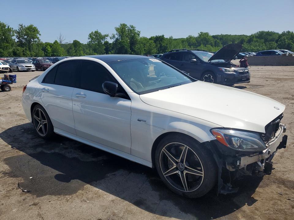 2017 Mercedes-benz C-klasse amg VIN 55SWF6EB5HU230179 COPART salvage auction — FRONT END, Ny - Mv-907A Salvage Certificate, sold $7,500 on 2026-07-07 (photo 4)