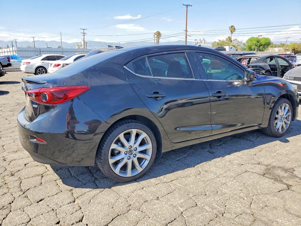 2014 Mazda 3 VIN JM1BM1W32E1140024 COPART salvage auction — REAR END, Ca - Salvage Certificate, sold $1,550 on 2026-07-30 (photo 3)