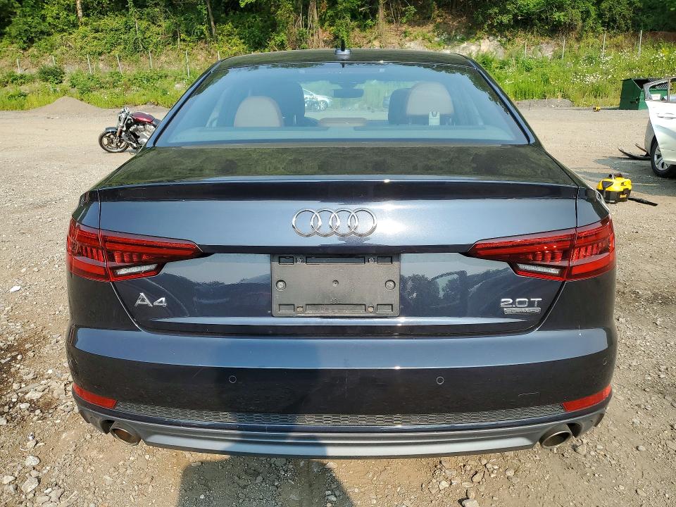 2018 Audi A4 VIN WAUENAF44JA149818 COPART salvage auction — UNDERCARRIAGE, Ny - Mv-907A Salvage Certificate, sold $6,400 on 2026-07-16 (photo 6)