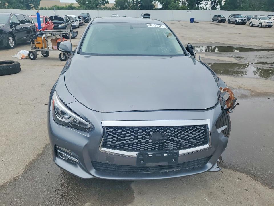 2016 Infiniti Q50 VIN JN1EV7AP9GM304512 COPART salvage auction — FRONT END, Mo - Certificate Of Title (P), sold $625 on 2026-07-31 (photo 5)
