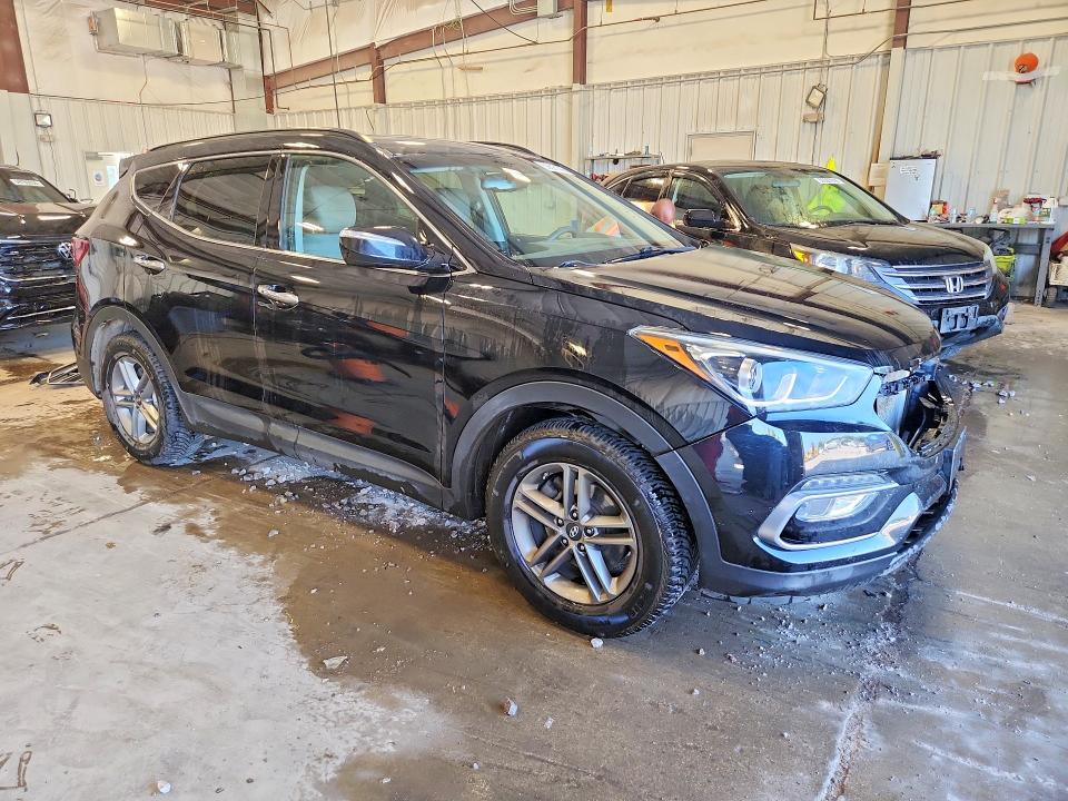 2018 Hyundai Santa fe VIN 5XYZUDLBXJG554223 COPART salvage auction — FRONT END, Salvage Title, sold $1,900 on 2026-07-20 (photo 4)
