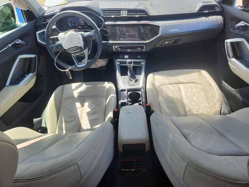 2021 Audi Q3 VIN WA1DECF39M1137955 COPART salvage auction — ROLLOVER, CA - SALVAGE CERTIFICATE, sold $4,100 on 2026-07-31 (photo 8)