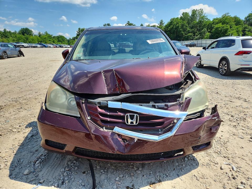 2008 Honda Odyssey VIN 5FNRL38768B100957 COPART salvage auction — FRONT END, MA - CERT OF TITLE-RECONSTRCTD COLL, sold $400 on 2026-07-09 (photo 5)