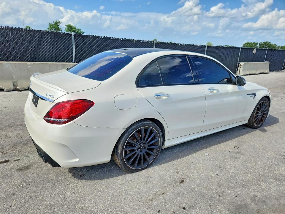 2019 Mercedes-benz C-klasse amg VIN 55SWF6EB0KU318256 COPART salvage auction — MINOR DENT/SCRATCHES, FL - CERTIFICATE OF TITLE, sold $14,300 on 2026-07-28 (photo 3)