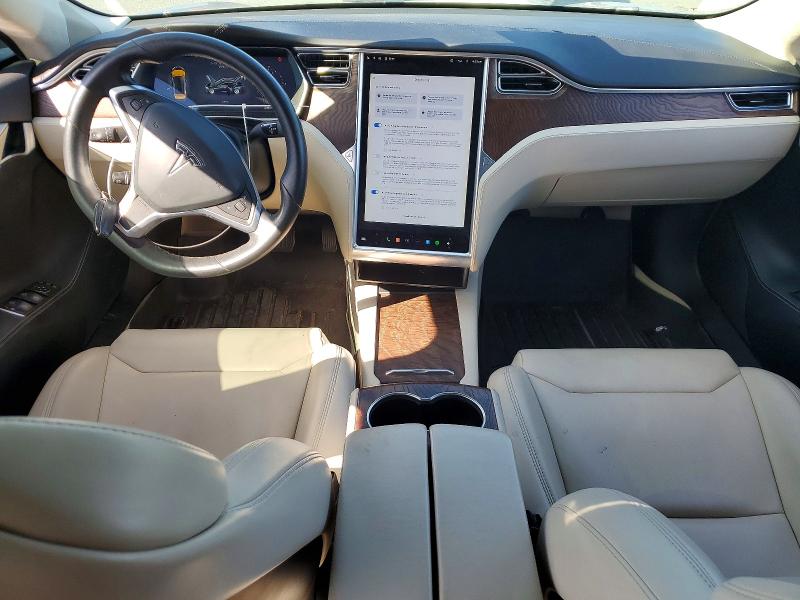 2017 Tesla Model s VIN 5YJSA1E27HF222294 COPART salvage auction — SIDE, CA - SALVAGE CERTIFICATE, sold $6,700 on 2026-07-31 (photo 8)