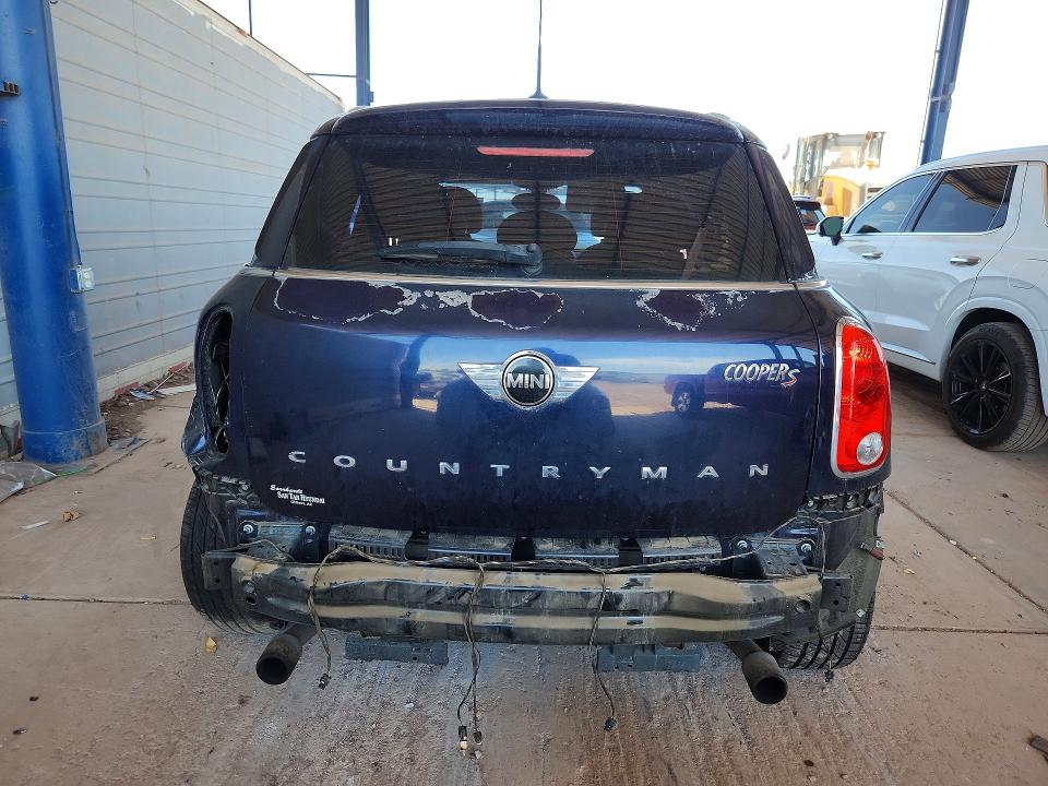 2014 Mini Cooper VIN WMWZC3C57EWP28472 COPART salvage auction — REAR END, Az - Cert Of Title - Salvage, sold $550 on 2026-08-13 (photo 6)