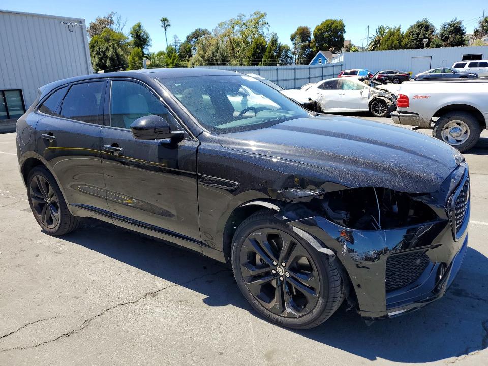 2021 Jaguar F-pace VIN SADCT2EX4TA756472 COPART salvage auction — FRONT END, Ca - Salvage Certificate, sold $13,900 on 2026-08-22 (photo 4)