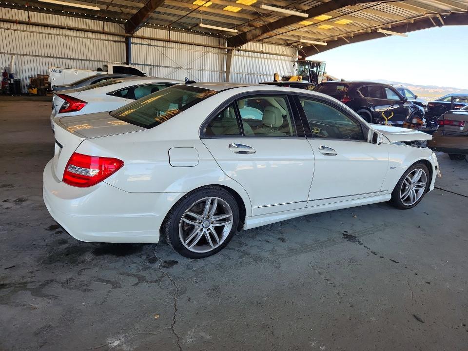 2012 Mercedes-benz VIN WDDGF4HB4CR220824 COPART salvage auction — FRONT END, Ca - Salvage Certificate, sold $250 on 2026-08-10 (photo 3)