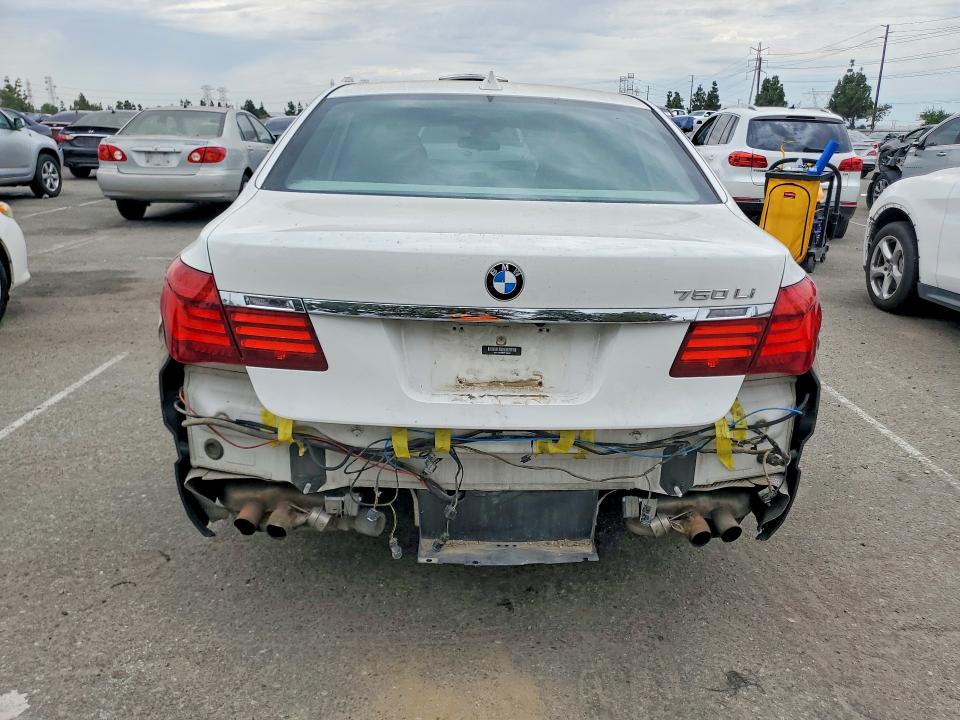 2013 BMW 7er VIN WBAYE8C56DD132296 COPART salvage auction — REAR END, Ca - Salvage Certificate, sold $475 on 2026-07-28 (photo 6)